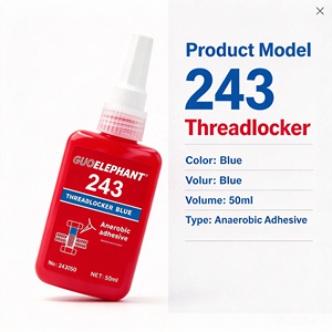 WYY146 Fijador de Roscas Industrial 243 Azul, Adhesivo Anaeróbico, Sellador de Roscas de Resistencia Media para Pernos de Automóviles y Maquinaria - Product Image 1