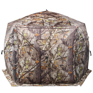 Refugio de Caza Hexagonal para 2-3 Personas, Camuflaje Ligero de Montaje Rápido para Observación de Ciervos, Pavos y Aves - Product Image 1