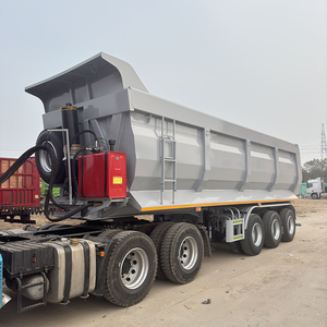 Sortie d'usine : Semi-remorque benne hydraulique en U à 2/3/4 essieux, 50-80 tonnes, à vendre - Product Image 5