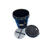 Seau de décoration de voiture noir 20L avec grit Shield