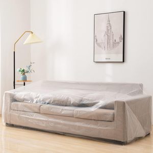 Plastic Drop Cloth 9ft X 12ft 2 Mil <b>Waterproof</b> <b>Paint</b> Protection For Painting Projects - Product Image 4