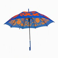 Parapluie Droit Publicitaire de Luxe à Ouverture Automatique, Léger, Revêtement PU, Poignée en J, Format Voyage Compact, Marque Daily Brand