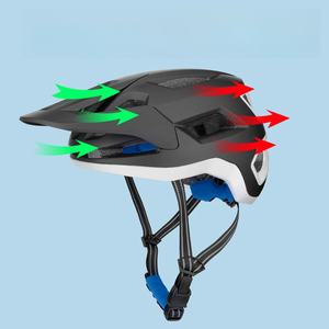 Casque de vélo en fibre de carbone monobloc intégré avec visière large détachable pour le cyclisme sur route et en montagne, casque de sécurité pour vélo - Product Image 4