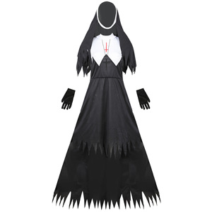 S-XL euro-américain dames Halloween nonne Costume Cosplay jeu de rô<span class=keywords><strong>le</strong></span> Vampire démon Costume - Product Image 2
