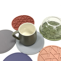 Sous-plats en silicone naturel isolants avec drainage, tapis de table, dessous-de-plat pour assiettes et bols, accessoires de cuisine