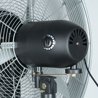 Ventilateur de pulvérisation de 26 pouces 230W 260W 350w désinfectant humidificateur refroidissant le tapis industriel électrique sécheur noir ventilateur de brume