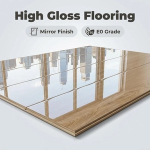 Parquet stratifié Uniclic Lock 10 mm, finition brillante, qualité E0, surface <span class=keywords><strong>miroir</strong></span>, résistant à l'eau, chêne, fabrication <span class=keywords><strong>en</strong></span> usine - Product Image 4