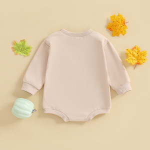 Tutina <span class=keywords><strong>a</strong></span> bolle di zucca e fantasma per neonati vestiti di Halloween manica lunga - Product Image 2