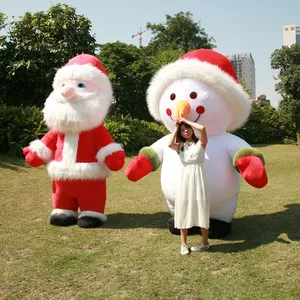 Most Selling Items Factory Inflatable Santa Costume Christmas Inflatable mascot Costume Cosplay Snowman costume