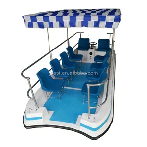 10 person water bus Foldable tarpaulin school outdoor activity amuse game equipment electric boat for sale