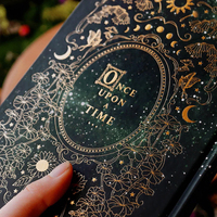 Diseño personalizado impresión bajo demanda oro Embss Wonderland diario único regalo diario blocs de notas para novia adolescente regalo