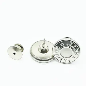 Wholesale Metal Waist-free Nail-Free Nail Buttons Adjustable Waist Size Change Big Change Small I-shaped Snap Buttons