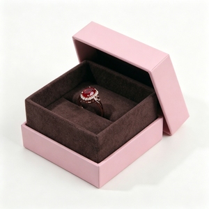 Premium Velvet Insert <b>Ring</b> Box Wholesale Jewelry Case Manufacturer Custom Logo Two-piece Rigid Cardboard Gift Packaging Supplier - Product Image 5
