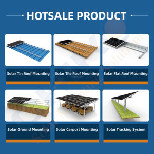 Soporte solar de aluminio de alta calidad para balcón y sistema de montaje en techo Estructura solar fotovoltaica - Product Image 2