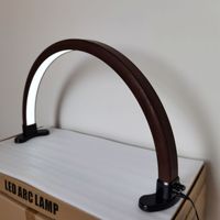 Lampe à ongles LED en forme de U de haute qualité, design en bois grainé, éclairage demi-lune, lumière de remplissage, outils de manucure en plastique de bureau, utilisation beauté