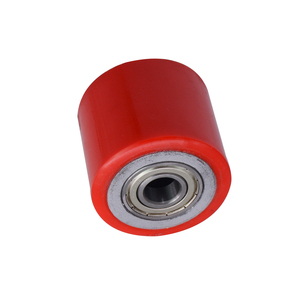 Ruedas Giratorias de 80 x 60 mm, Ruedas de Servicio Pesado para Montacargas, Ruedas Industriales de Hierro Fundido con Recubrimiento de PU para Manipulación de Materiales - Product Image 2