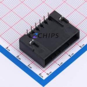 HC-3810-6AW-05 Wire-to-Board Pin Header Bent Lead Through Hole,P=3.81mm Connector 1x6P 3.81mm Right Angle Insert 6P - Product Image 1