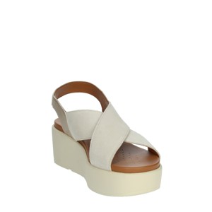Sandali Beige D45m1b 022nf con zeppa aperta comoda chiusura Slip-Up con plateau illuminato con tacco in gomma - Product Image 5