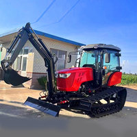 Tracteur amphibie sur chenilles pour rizières 120 CV JCZ-1202, tracteur à chenilles anti-accaplançage pour rizières et terres sèches