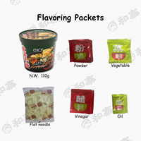 Mie Instan Cina Grosir Harga Pabrik Ekspor OEM Halal Vegetarian Rasa Seafood Mie Instan Cup
