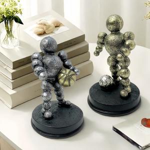 Figurine décorative moderne et créative en résine époxy, sculptée, pour bureau, table basse, étagère - Product Image 4