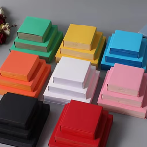 Boîte de rangement Becan en vrac, rouge, orange, jaune, avec fenêtre transparente et languette de poussée, plusieurs tailles, logo personnalisé, pour présentation de bijoux, cadeau du fabricant - Product Image 2