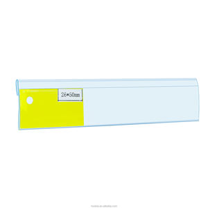 ที่วางป้ายราคาพลาสติก PVC คุณภาพดี สำหรับชั้นวางสินค้า ขายส่ง ซูเปอร์มาร์เก็ต แถบแสดงข้อมูล - Product Image 1