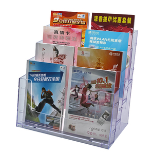 Kejea A4 4 tầng Acrylic Brochure chủ tờ rơi nhà hàng khách sạn cửa hàng rõ ràng treo tường hiển thị đứng - Product Image 2