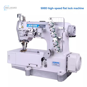 Special Triple Needle Interlock Stitch Flat-Bed Sewing <b>Machine</b> with Automatic Left Cutter and Tape <b>Binding</b> - Product Image 1