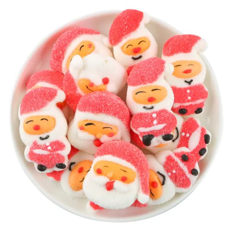מצחיק סנטה מרשמלו רך סוכריות מתוק עבור חג המולד