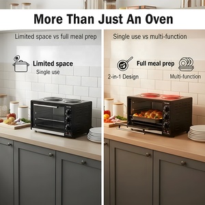 Hộ Gia Đình 30L Nướng Lò Nướng Điện Sưởi Ấm Rắn Điện EU Cắm Máy Nướng Bánh Mỳ Chức Năng Thương Mại Bảng Lò Nướng Với Hai Tấm - Product Image 5