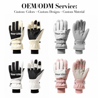 Gants thermiques imperméables à écran tactile pour le ski, le cyclisme, la moto, la conduite et les sports de plein air (vente en gros)
