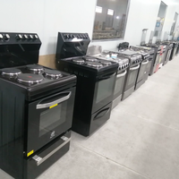 Cuisinière électrique autonome à 4 brûleurs avec four et grill pour appareils électroménagers de cuisine d'hôtel