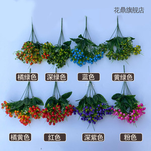 Bouquet de fruits artificiels de houx 100 cm en plastique, décoration de Noël, verdure pour mariage - Product Image 4