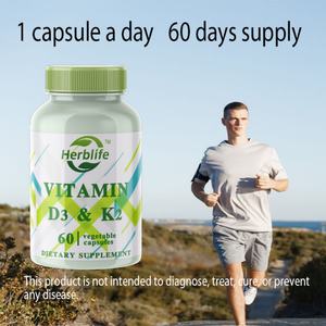 Capsules de vitamine D3 et K2 en vente chaude OEM/ODM pour adultes, non destinées aux adolescents et aux enfants, compléments alimentaires à base de plantes - Product Image 5
