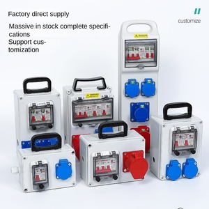 Outdoor Waterproof Socket Rainproof Sunscreen <b>Box</b> Waterproof Industrial Socket <b>Box</b> Portable Site Switch Mobile Board - Product Image 5