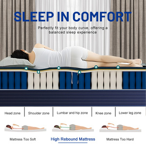 Colchón de Espuma Viscoelástica de Gel de <span class=keywords><strong>12</strong></span> Pulgadas de Grosor, Tamaño King Size, Individual, Camas Súper Suaves, Colchón Híbrido de Resortes - Product Image 2