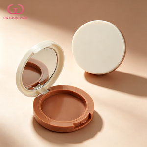 Boîtier vide rond pour <span class=keywords><strong>poudre</strong></span> compacte, en gros, en ABS, avec miroir intégré, base terre cuite, pour fard à joues, fard à paupières, <span class=keywords><strong>poudre</strong></span> <span class=keywords><strong>libre</strong></span>, logo personnalisé, OEM - Product Image 1