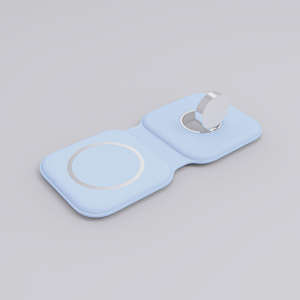 แท่นชาร์จแบบพับได้ 15W พร้อมที่วางโทรศัพท์แบบแม่เหล็กสำหรับ IWatch <span class=keywords><strong>iPhone</strong></span> 12Pro Max <span class=keywords><strong>11</strong></span> XS Max AirPods รองรับการชาร์จไร้สายแบบเร็ว Qi - Product Image 3