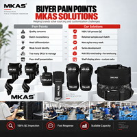 Ceinture de musculation MKAS en PU, robuste, pour haltérophilie, soutien lombaire, entraînement en salle de sport, équipement de force et de fitness, vente en gros OEM