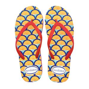 Tongs unisexe à imprimé écailles de poisson, sandales de plage à bride marine, antidérapantes, en caoutchouc PE souple, claquettes d'été - Product Image 3