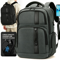 Sac à dos d'affaires pour ordinateur portable avec port USB de chargement et multiples poches – Idéal pour les voyages d'affaires – Direct Usine