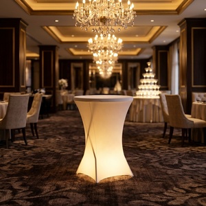 Tavolo da Banchetto Pieghevole LED Personalizzato, Tavolo Luminoso per Cocktail in Polietilene ad Alta Densità - Product Image 4