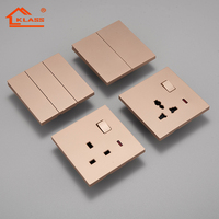 OEM/ODM usine UK standard gris panneau 86 146 type interrupteur mural prise Usb usage domestique prise de courant avec prises murales