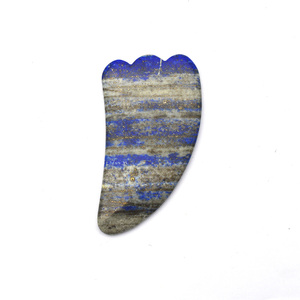 2025 phong cách mới bán buôn Chất lượng cao guasha gua SHA bán buôn 100% tự nhiên Lapis Lazuli gua SHA đá ngọc guasha scraper - Product Image 1