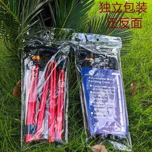 Aluminum Alloy Trekking Poles Folding Telescopic Ultralight Four Section Hiking Walking Sticks Portable Outdoor Use - Product Image 4