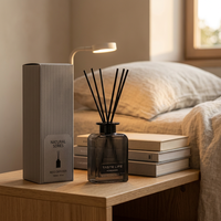 Diffuseur de parfum sans flamme haut de gamme, élégant et luxueux, pour chambre et salle de bain, avec boîte cadeau décorative, parfum longue durée