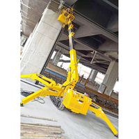Mini-grue araignée chinoise à flèche télescopique 3/5/8/10/12 tonnes tout-terrain, portative, diesel/électrique, télécommandée pour la construction