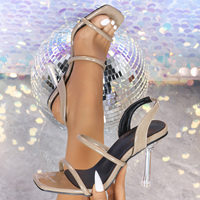 Sandales à talons élégantes et respirantes pour femmes, nouveau design classique populaire, à bout pointu, pour l'extérieur, printemps-été