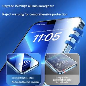 Protector de Pantalla de Privacidad 360°, Fácil de Instalar, Cristal Templado Transparente, Kit de Instalación con Aplicador para iPhone 16, 15 <span class=keywords><strong>Pro</strong></span> <span class=keywords><strong>Max</strong></span>, <span class=keywords><strong>14</strong></span> Plus, 13, 12 - Product Image 3